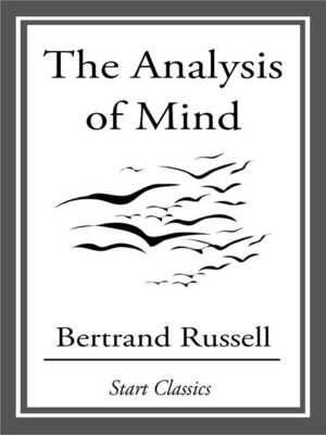 The Analysis of Mind - ebook